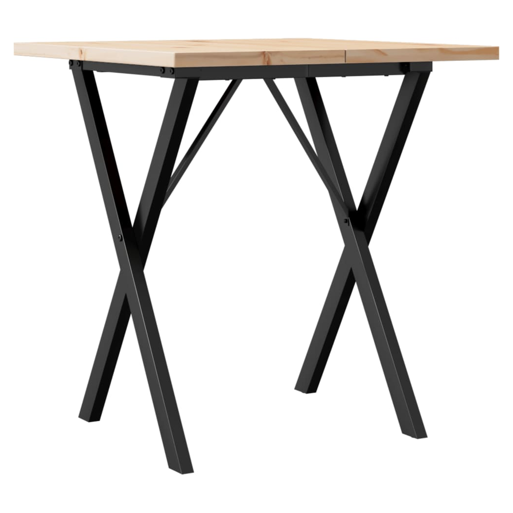 vidaXL Dining Table 70x70x75.5cm XFrame Pine by vidaXL
