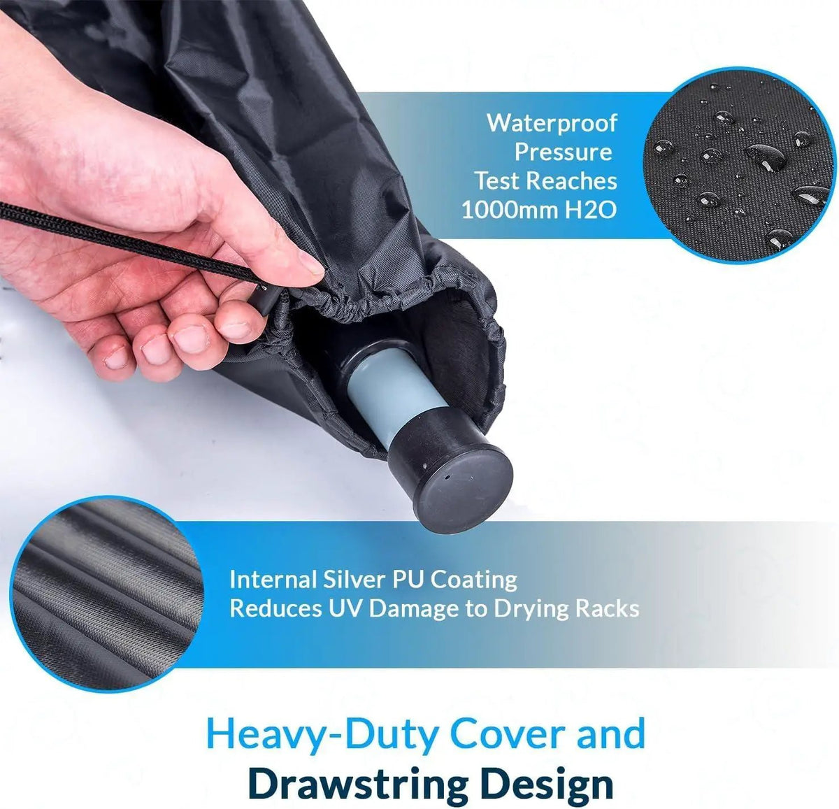 50M Rotary Airer Dryer Cover Metal Spike - from Un-Branded