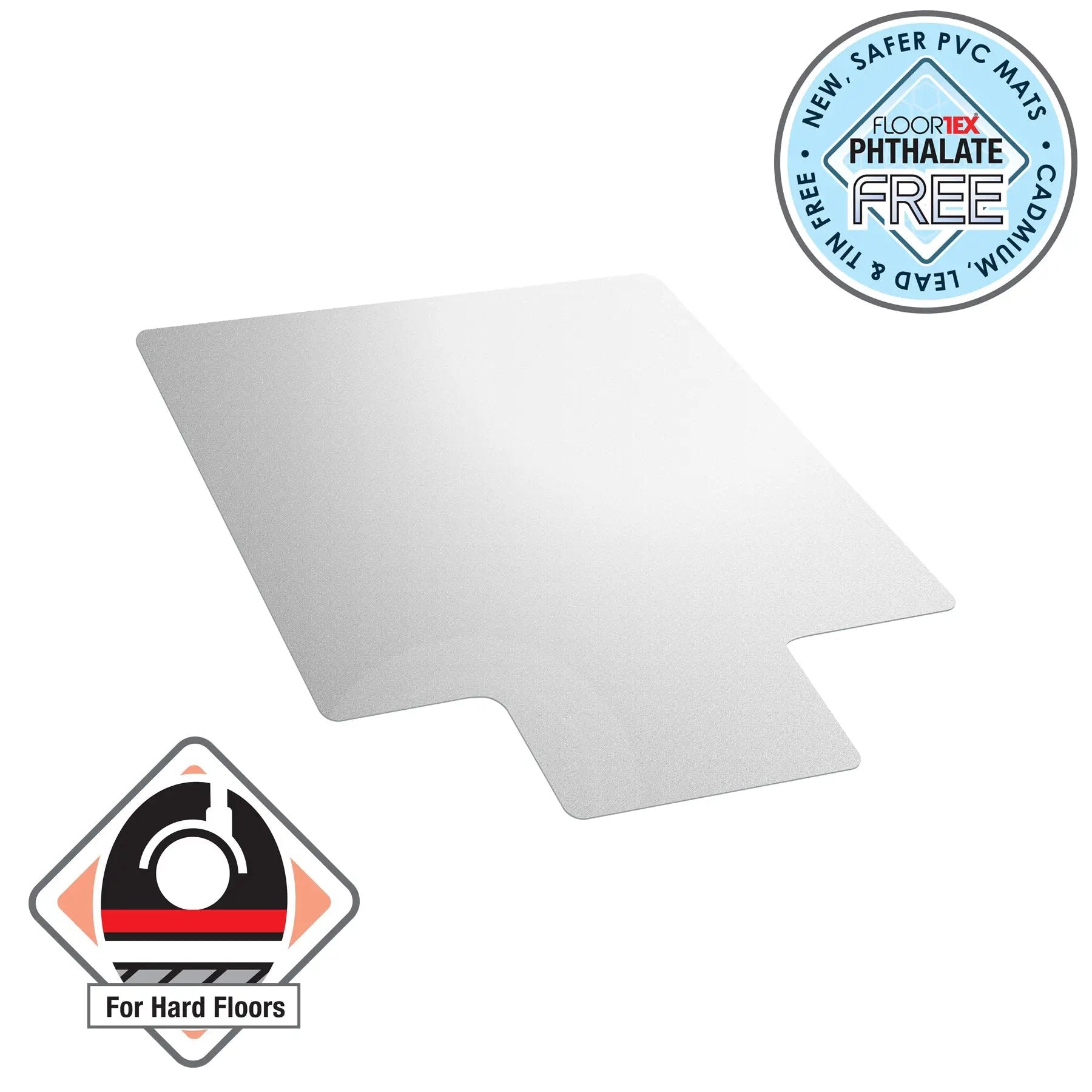 Floortex Advantagemat® PVC Lipped Chair Mat for Hard Floor - 90 x 120cm - Rug