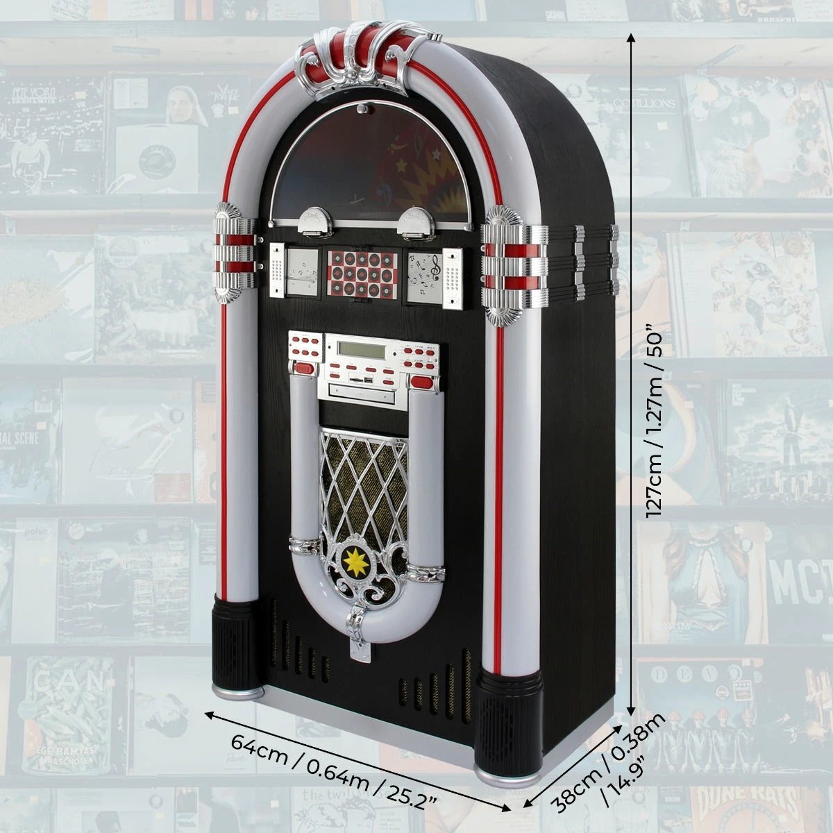 Jukebox Vinyl Record Player & Sound System by Monster Shop