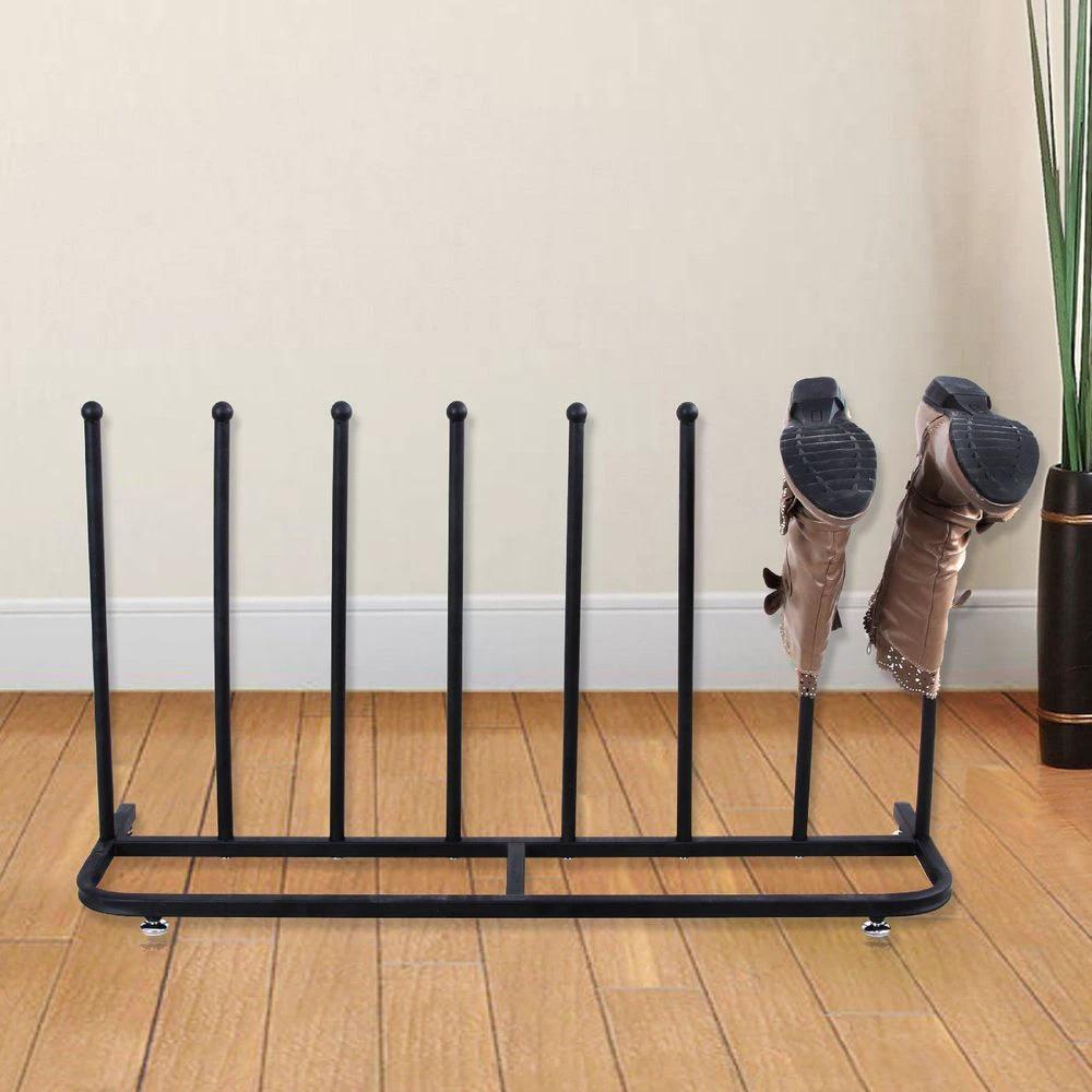 4 Pair Black Boot Shoe Welly Stand Storage Organizer by Direct Online Houseware