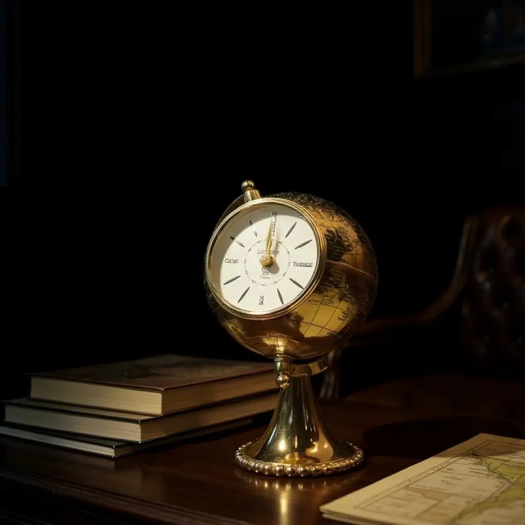 MSL TABLE CLOCK GLOBE DESIGN - Clock