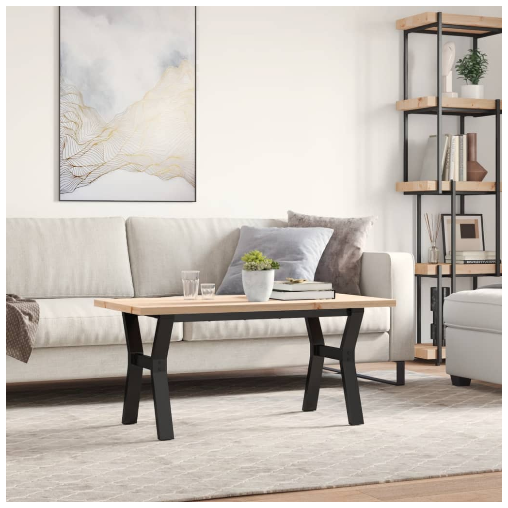 VidaXL Y-Frame Table 100x50x45.5 Pine Living Room by vidaXL