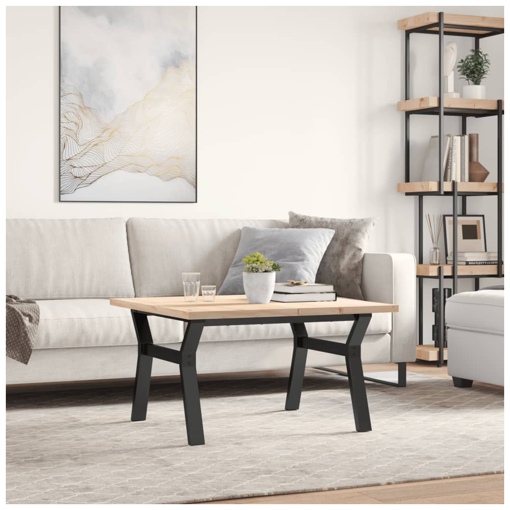 vidaXL vidaXL Coffee Table Y-Frame 80x80x45.5 Cast Iron - Coffee Table
