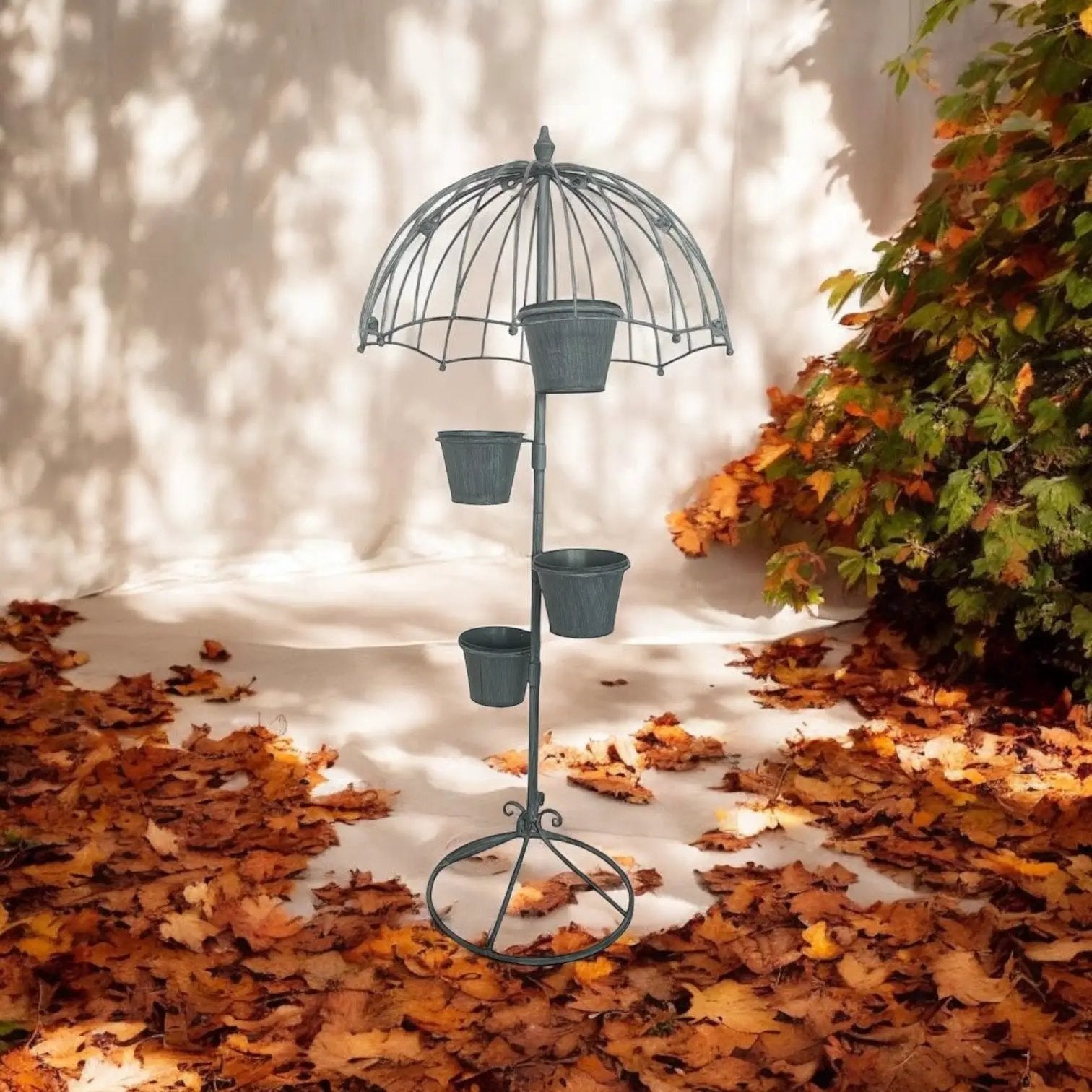 MSL 130CM GREY METAL GARDEN PLANTER - Planters