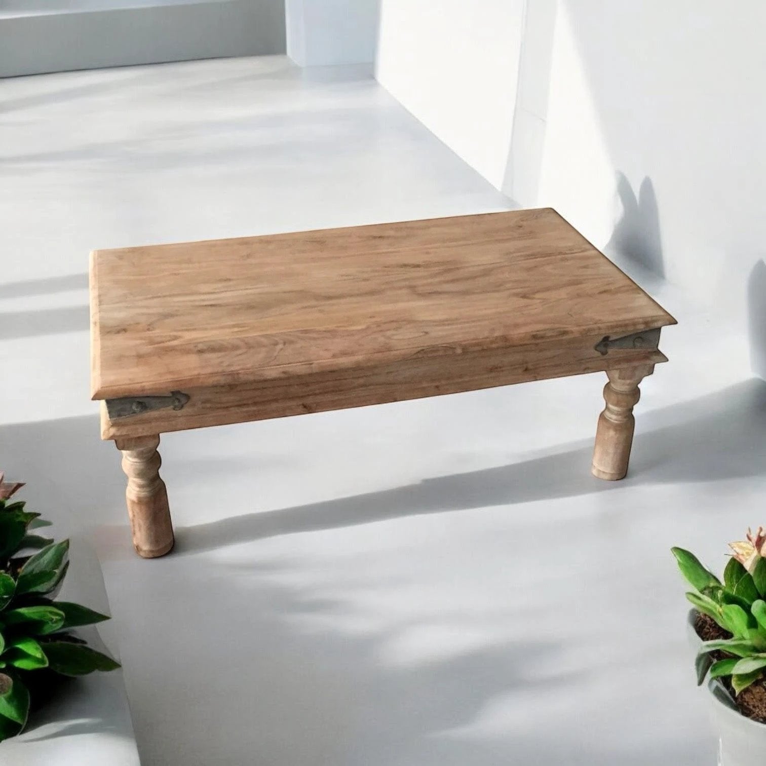 Solid Wood Coffee Table 110cm Durable Living Room by MSL