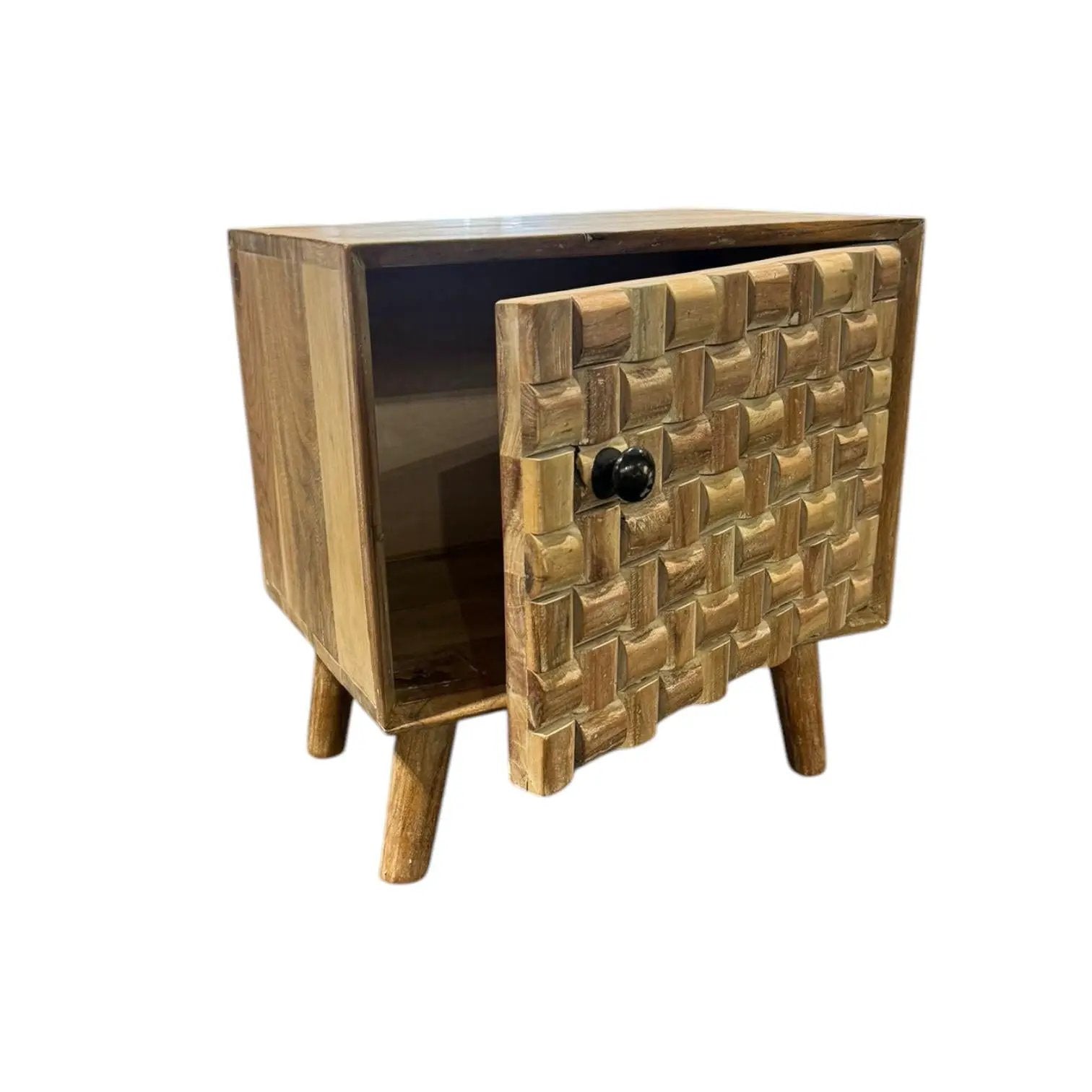 MSL 47CM WOODEN BEDSIDE CABINET - Bedside Table