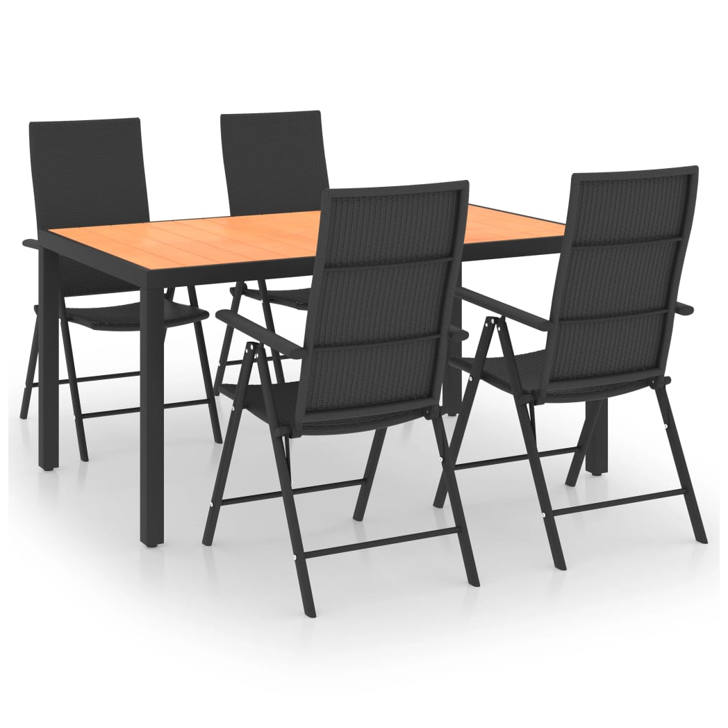 vidaXL VidaXL Garden Dining Set 5 Piece Weatherproof Rattan Outdoor - Garden Set