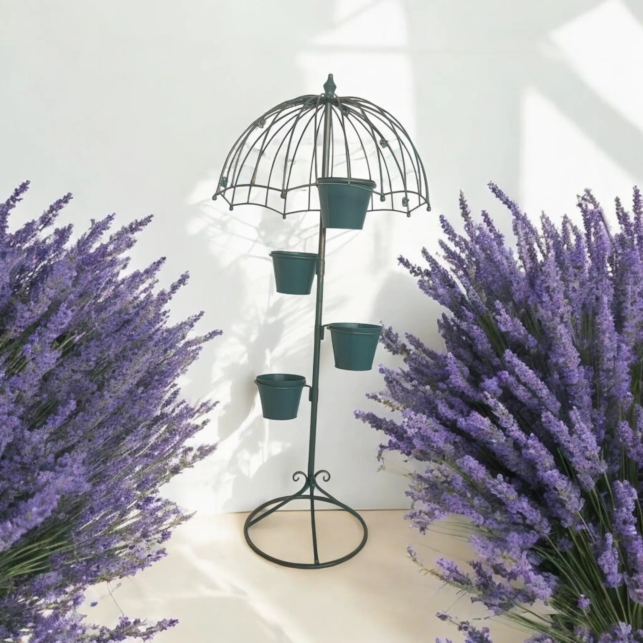 MSL 130CM BLUE METAL GARDEN PLANTER - Planters