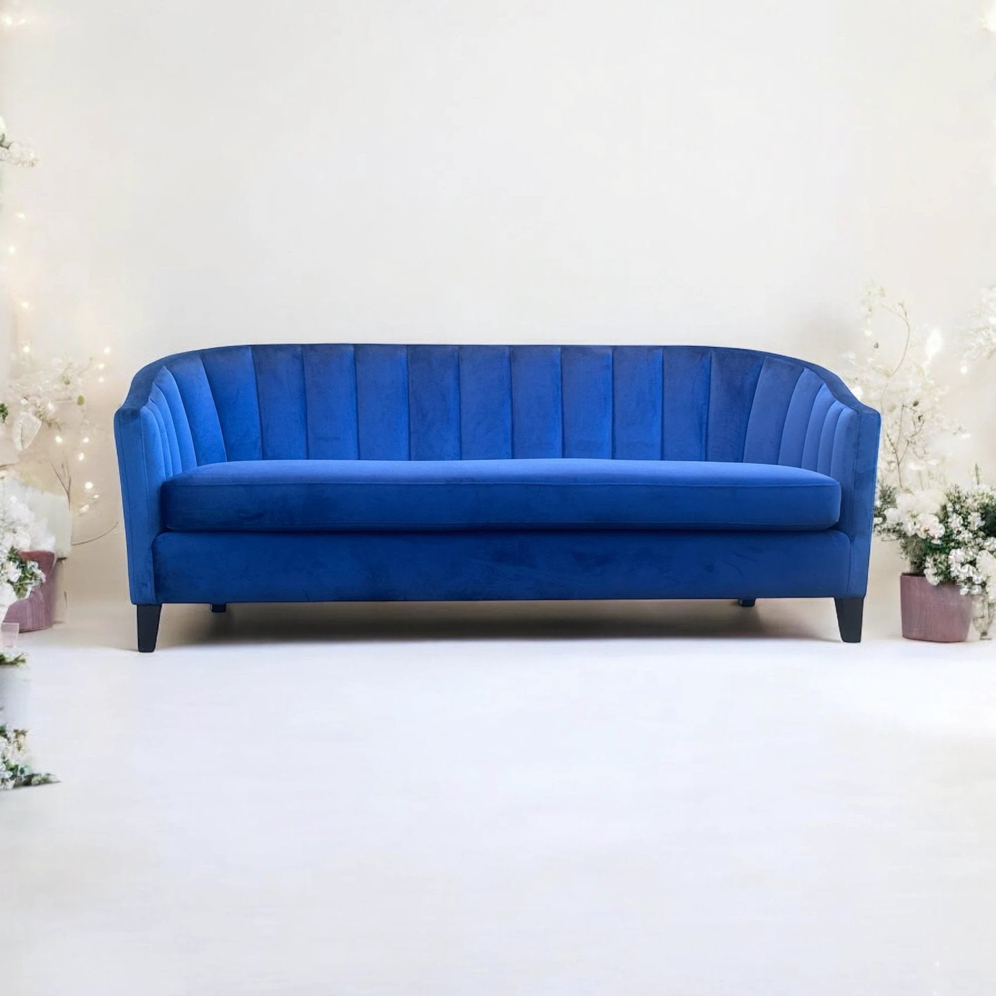 Premium Sofa 189cm Velvet Upholstery Plush Cushions Home by MSL
