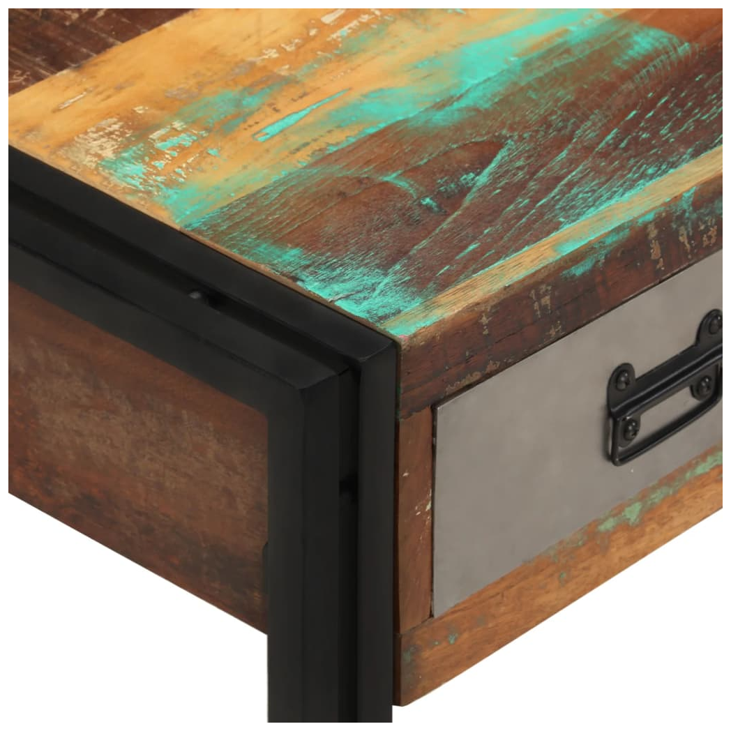 vidaXL vidaXL Coffee Table 100x50x35 Cm Solid Reclaimed Wood With Three Drawers Living Room - Coffee Table
