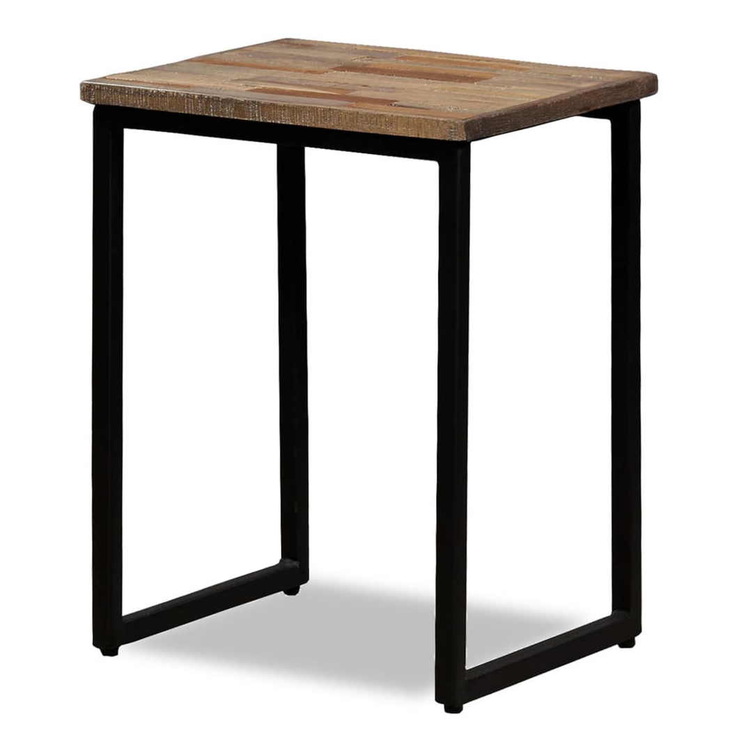 VidaXL Nesting Coffee Table Set Three Pieces Solid Reclaimed Teak Industrial Style For Living Room by vidaXL