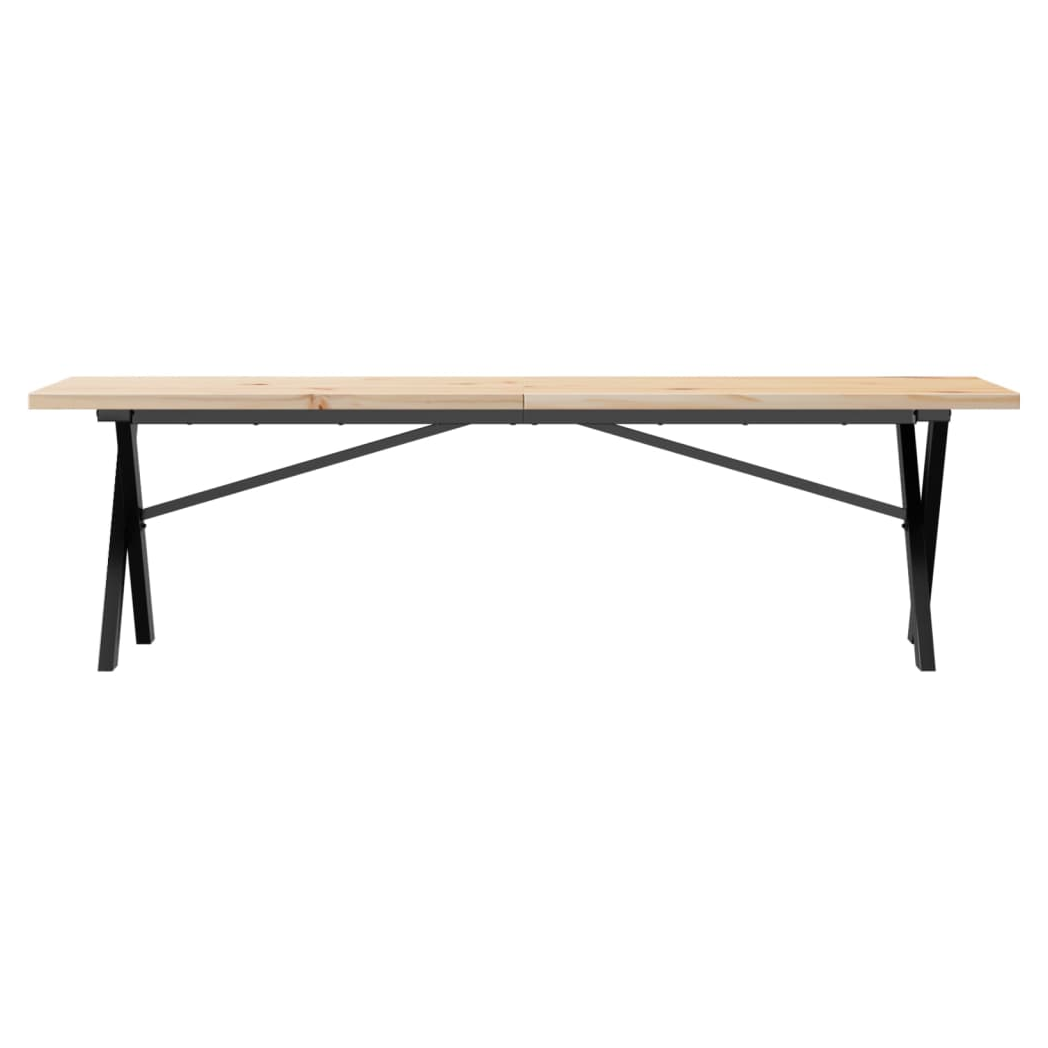 vidaXL VidaXL Coffee Table 160x40x45.5 Pine Cast Iron - Coffee Table