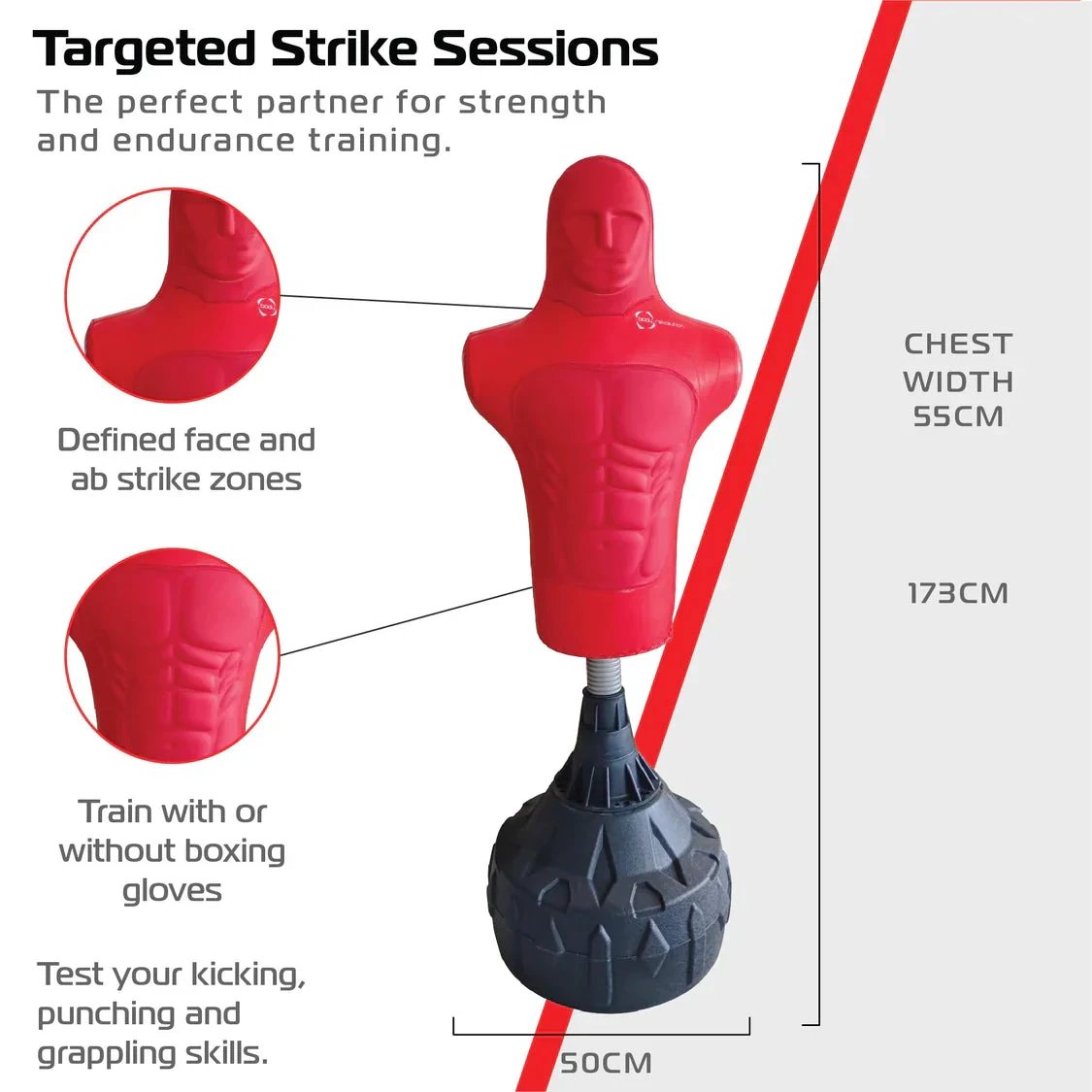 Free-Standing Boxing Dummy Medium by Monster Shop