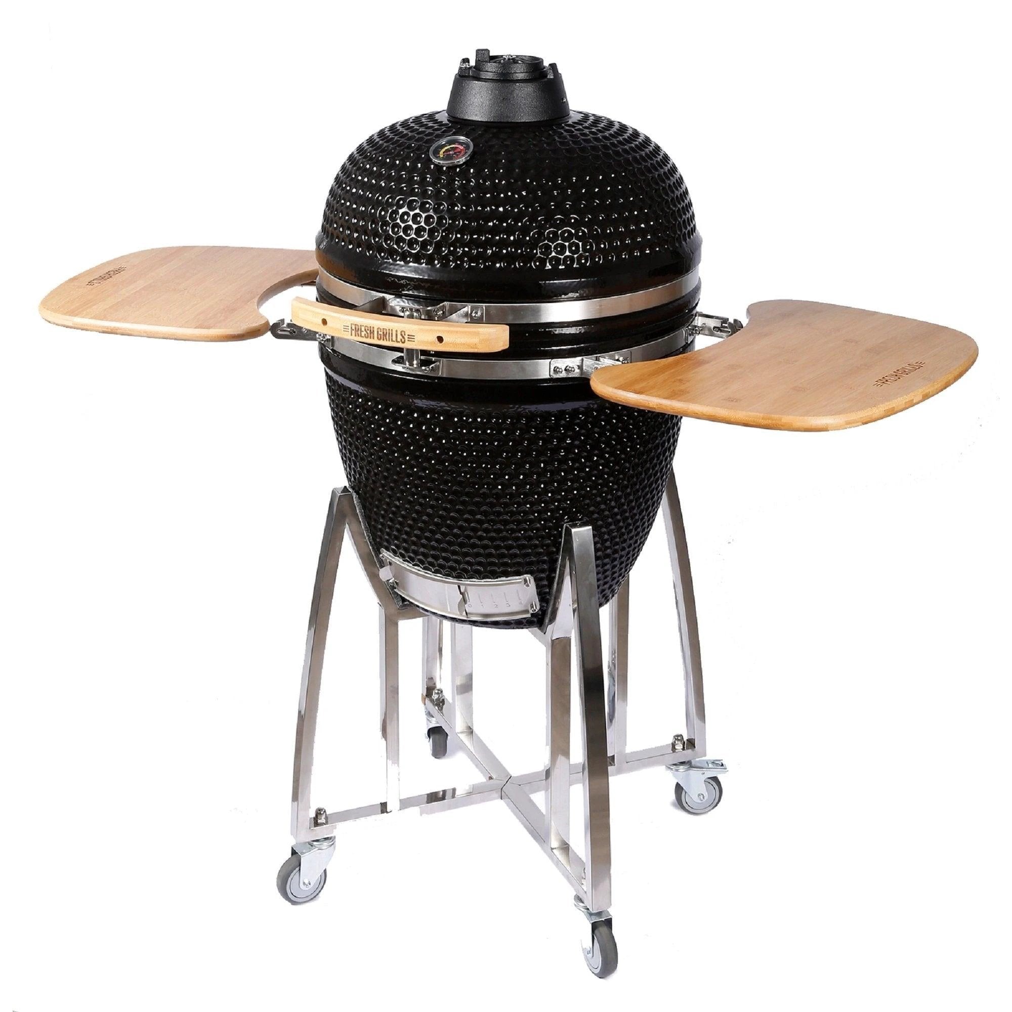 Fresh Grills Kamado Charcoal BBQ Grill 21" - Mega by Monster Shop