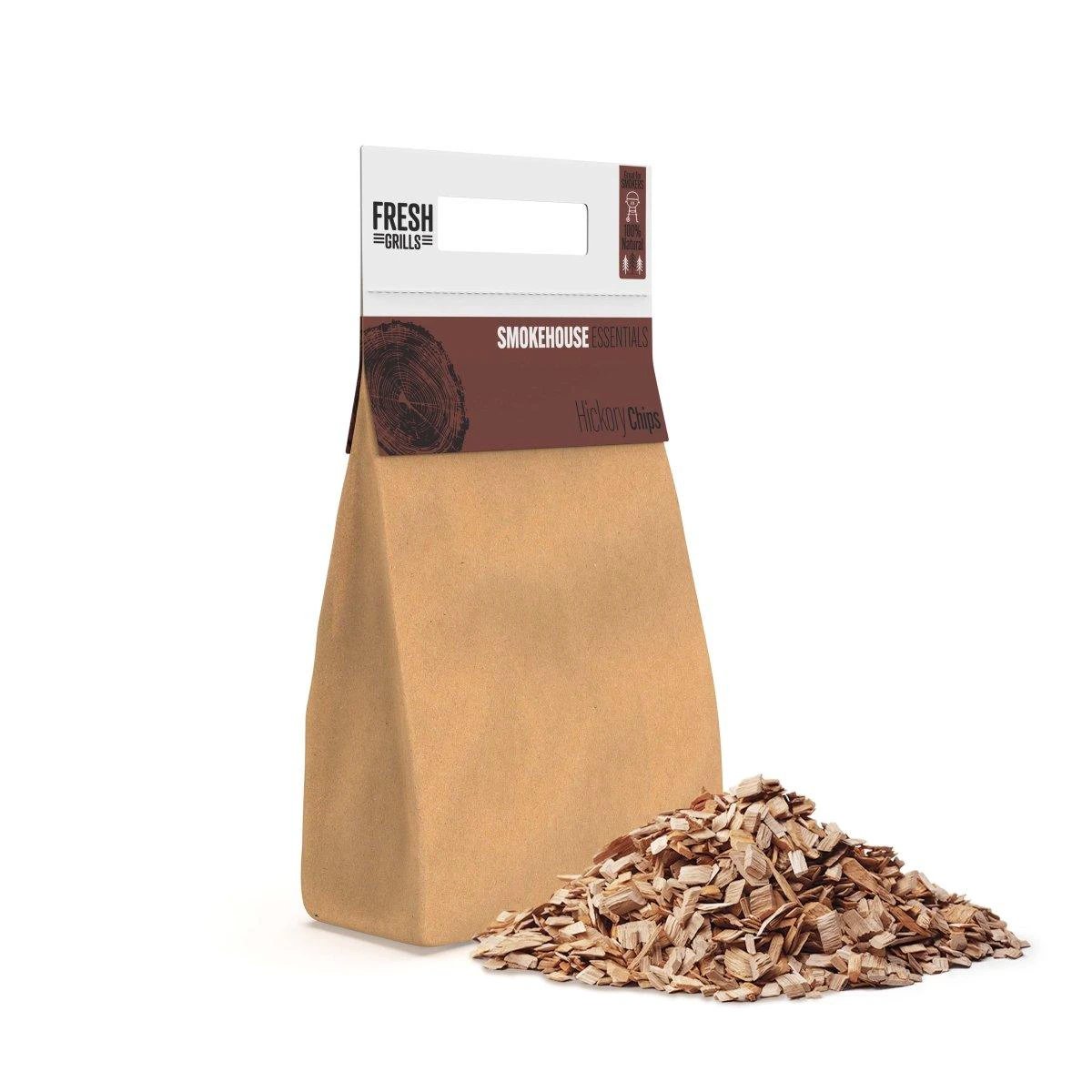 Monster Shop Fresh Grills Wood Chips for BBQ Grill, Wood Fired Pizza Oven, Kamado and Outdoor Smokers -