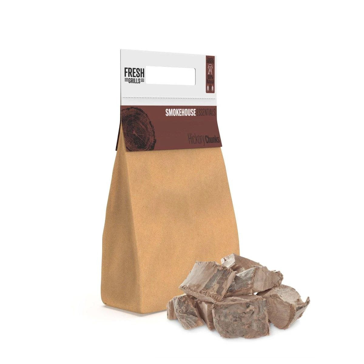Fresh Grills Wood Chunks for BBQ Grill, Wood Fired Pizza Oven, Kamado and Outdoor Smokers - 1.5 kg by Monster Shop