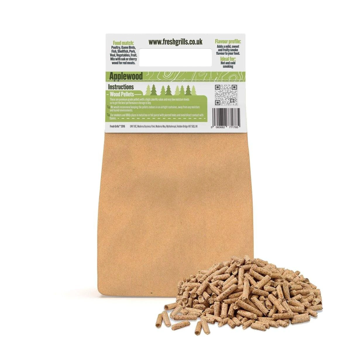 Monster Shop Fresh Grills Wood Pellets for BBQ Grill, Wood Fired Pizza Oven, Kamado and Outdoor Smokers -