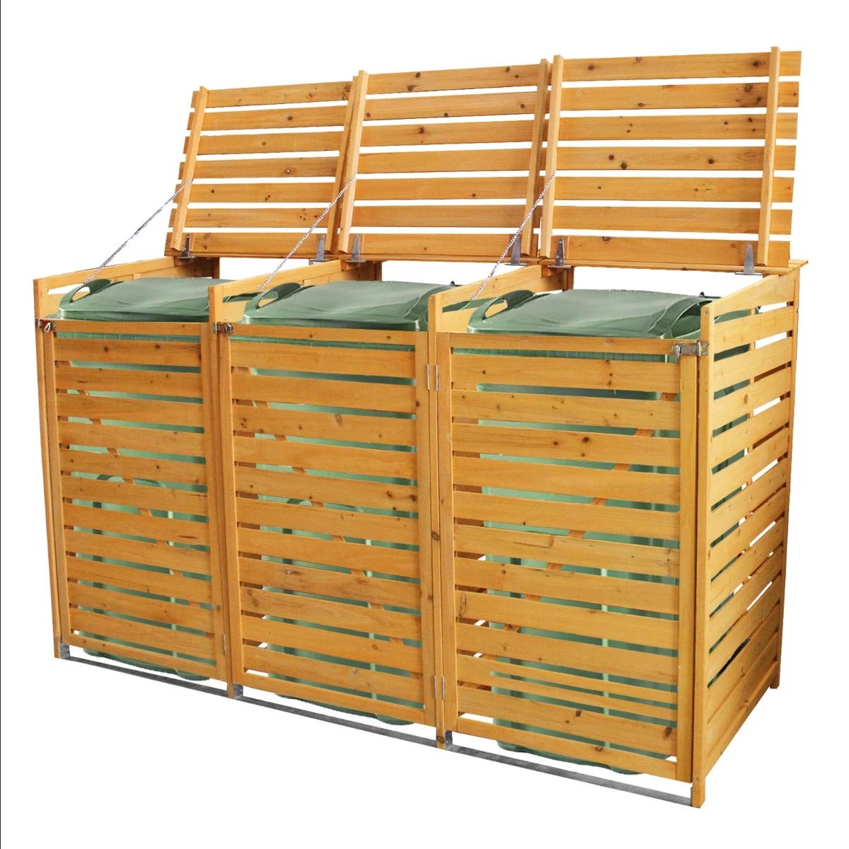 Triple Wheelie Bin Storage by Monster Shop