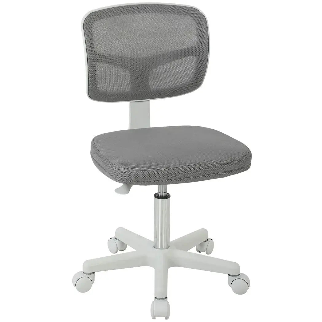 Vinsetto Small Office Chair without Arms, Ergonomic Swivel Mesh Desk Chair with Curved Back, Dark Grey - from Vinsetto