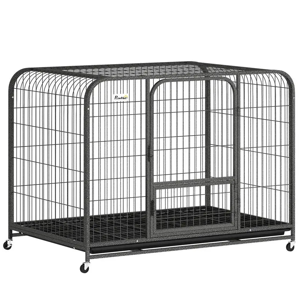 PawHut Heavy Duty Dog Crate,116 x 77 x 88 cm, Large Dog Cage for Small to Large Breeds - from PawHut