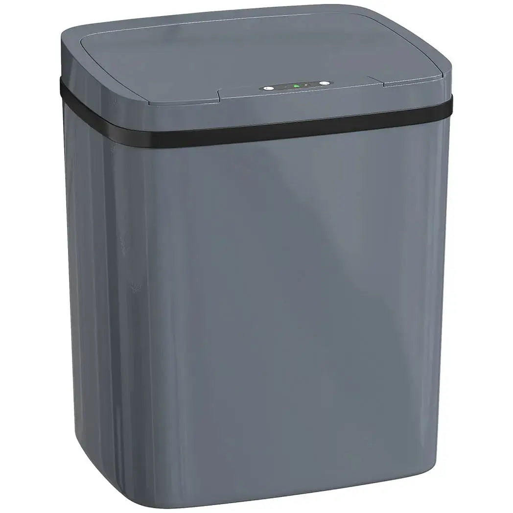 HOMCOM 15L Sensor Bin, Automatic Touchless Kitchen Bin, Easy Clean, Battery Operated for Home Office, Bedroom, Bathroom, Grey - from HOMCOM