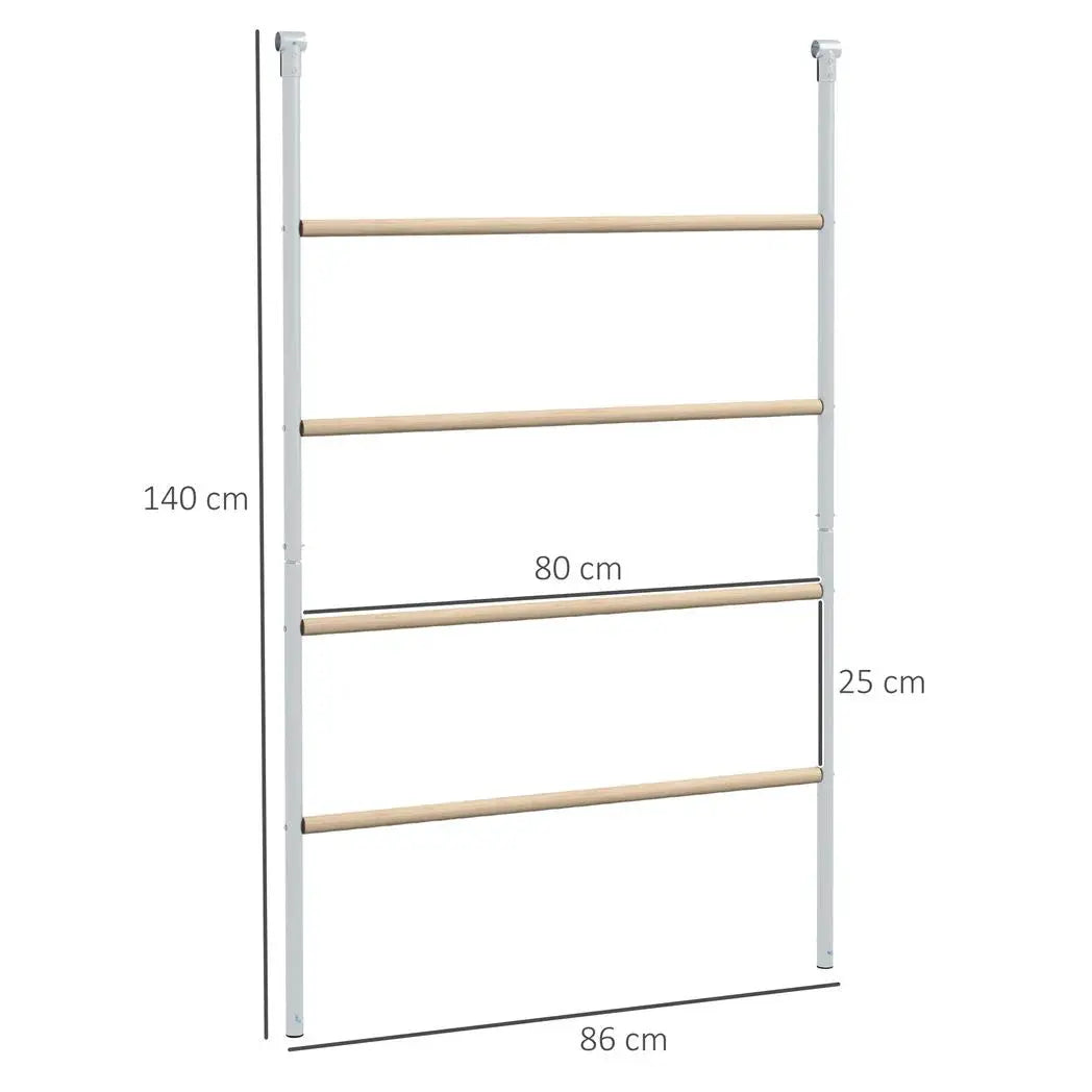 PawHut Chicken Perch for Coop, Wooden and Galvanised Steel Roosting Bar Jungle Gym, Chicken Roosting Ladder for Backyard Farm - from PawHut