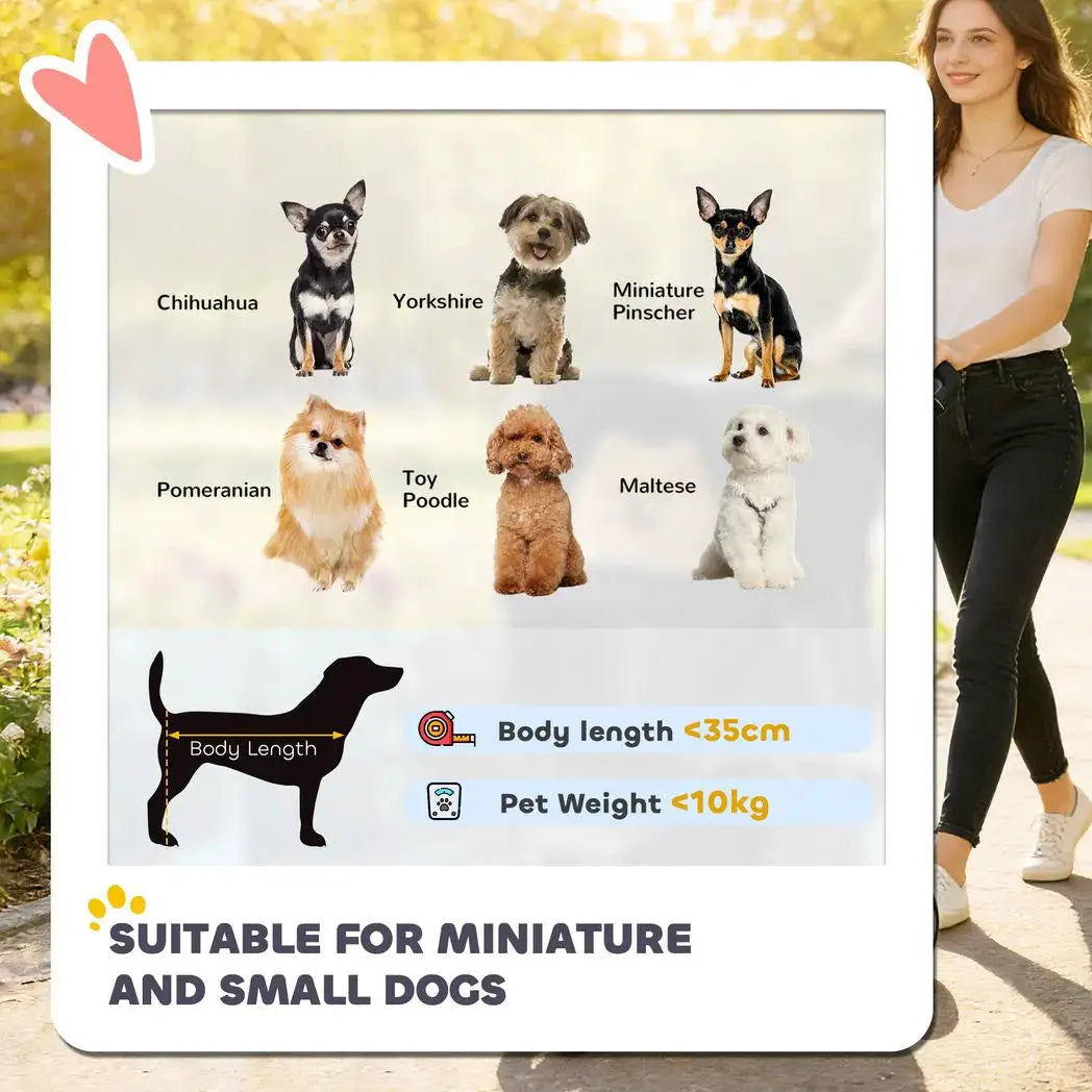 PawHut 3 Wheel Pet Stroller for Small and Miniature Dogs, Black - from PawHut