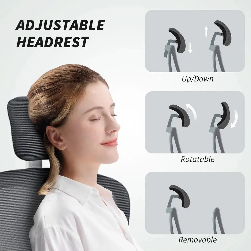 HOMCOM Mesh Back Office Chair, with Lumbar Support - Charcoal Grey - from HOMCOM
