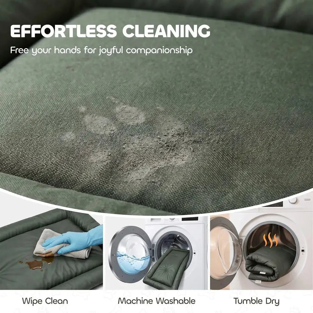 PawHut Waterproof Dog Bed, Foldable Pet Bed with Anti-Slip Bottom, Machine Washable for Small Puppies and Cats, 90 x 60 x 5 cm - from PawHut