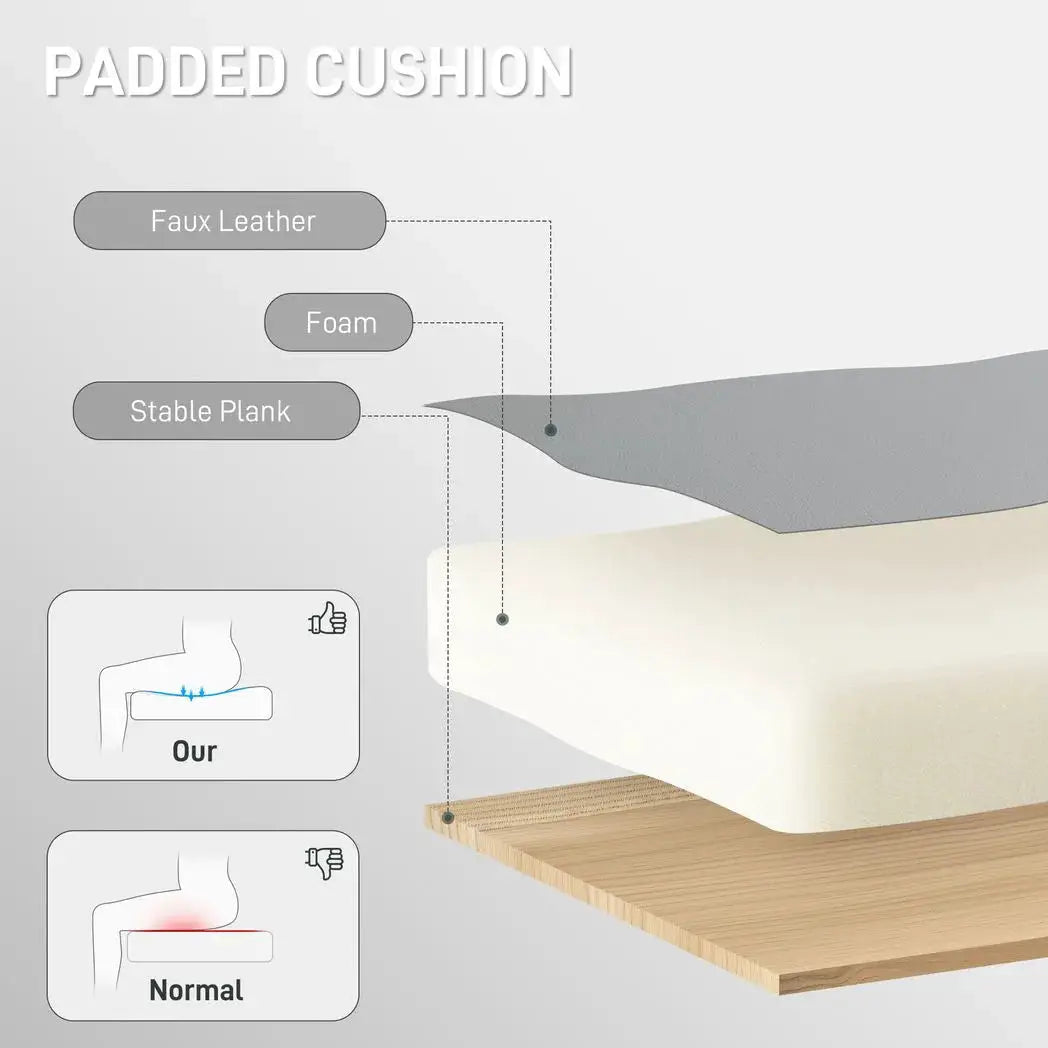 HOMCOM 155° Reclining Faux Leather Swivel Office Chair -Black - from HOMCOM