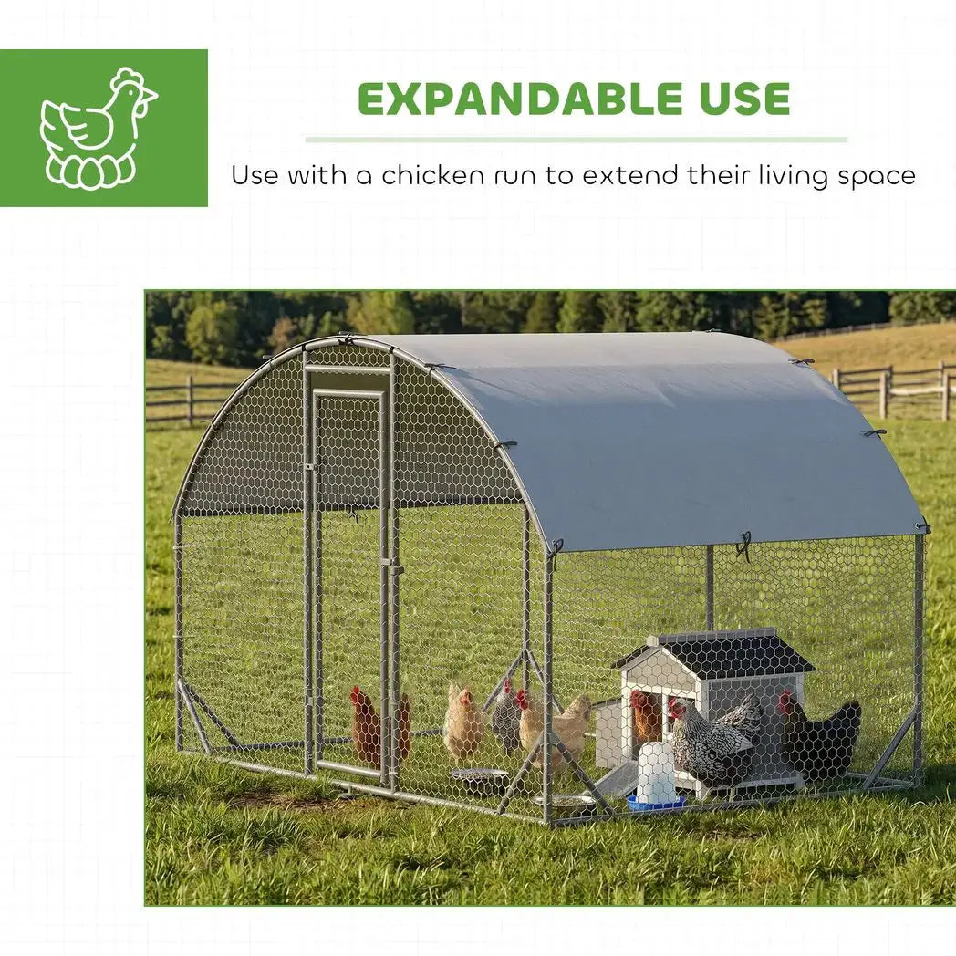 PawHut Wooden Chicken Coop with Pull-Out Tray Nesting Box for 1-2 Chickens - from PawHut