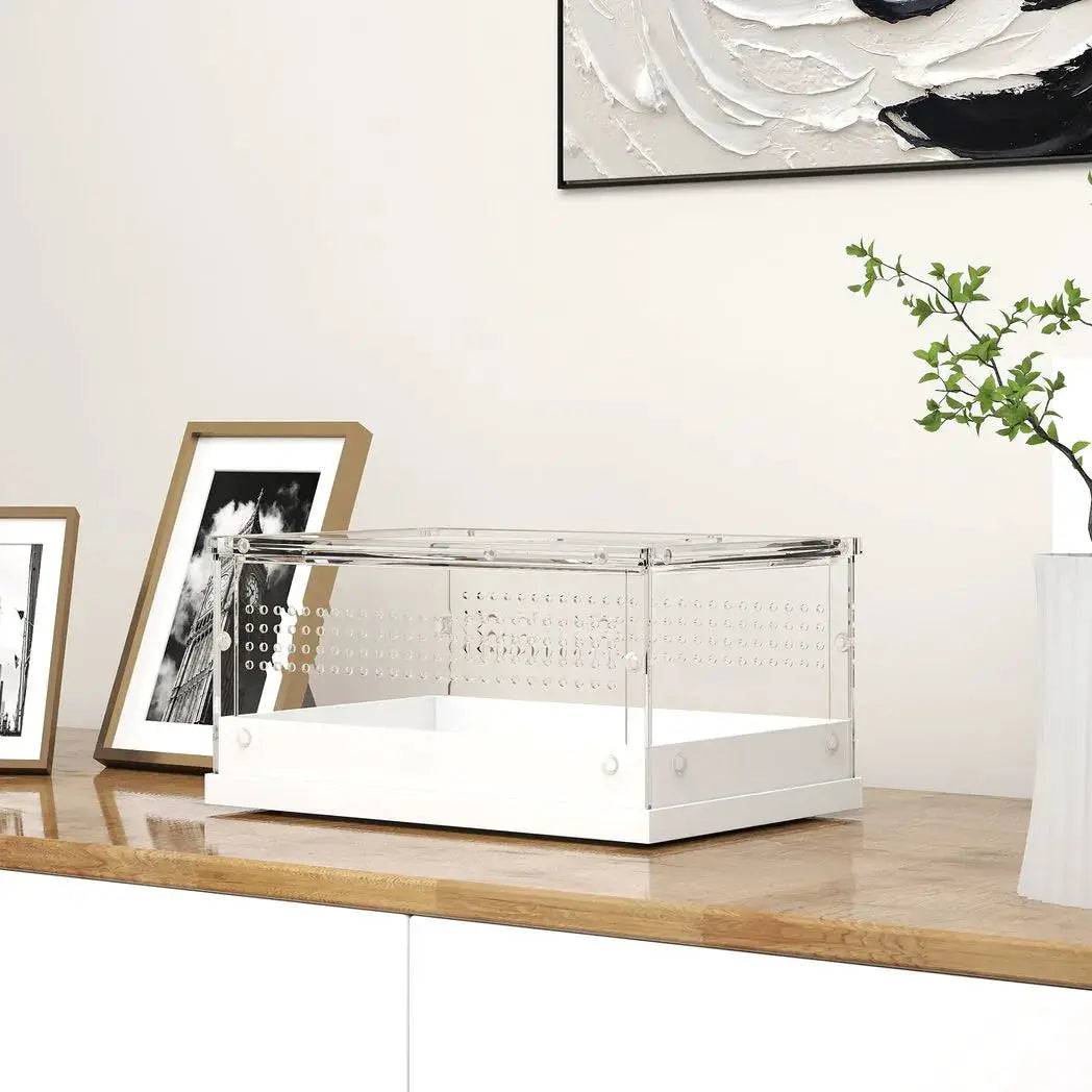 PawHut Acrylic Reptile Terrarium with Top Sliding Door, Vents, for Snake, Frog, Spider, Gecko, Tarantula, 30 x 20 x 15 cm - from PawHut