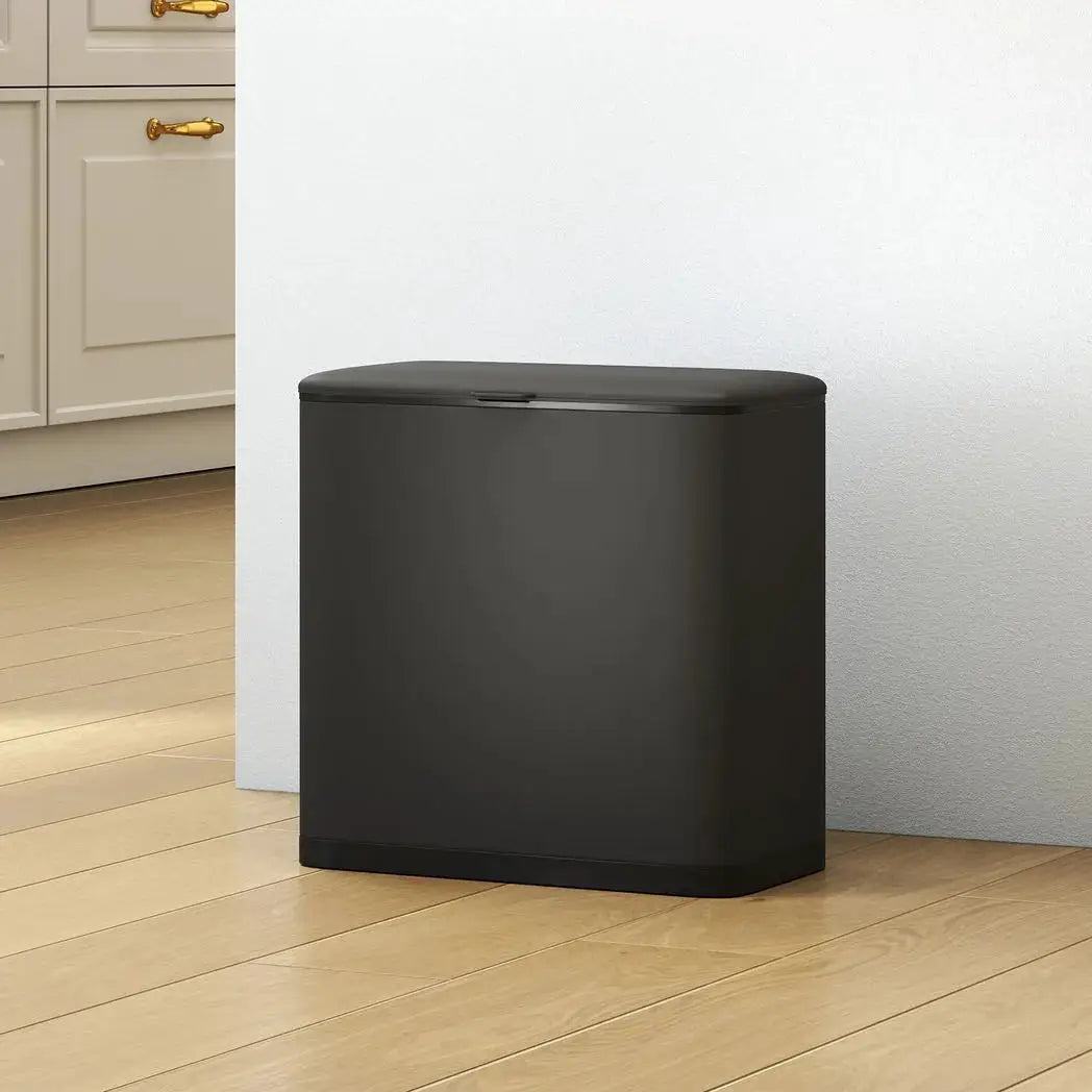 HOMCOM 8L Hanging Kitchen Bin, Rubbish bin with Lid and Removable Inner Bucket for Kitchen Cabinet Door, Under Sink, Office - from HOMCOM