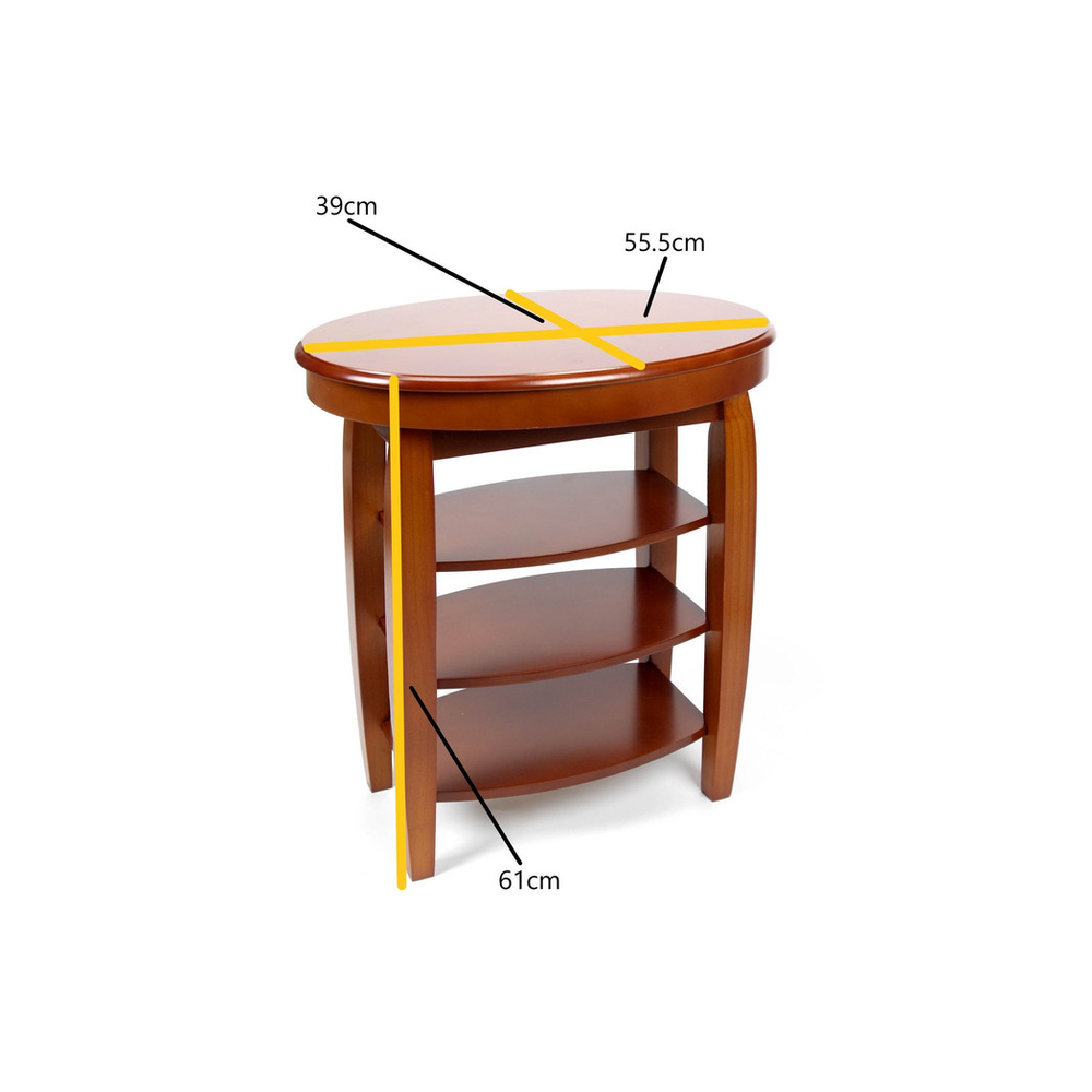 Greenhurst Swivel Top Side Table - Lt Oak - Coffee Tables Coffee Table