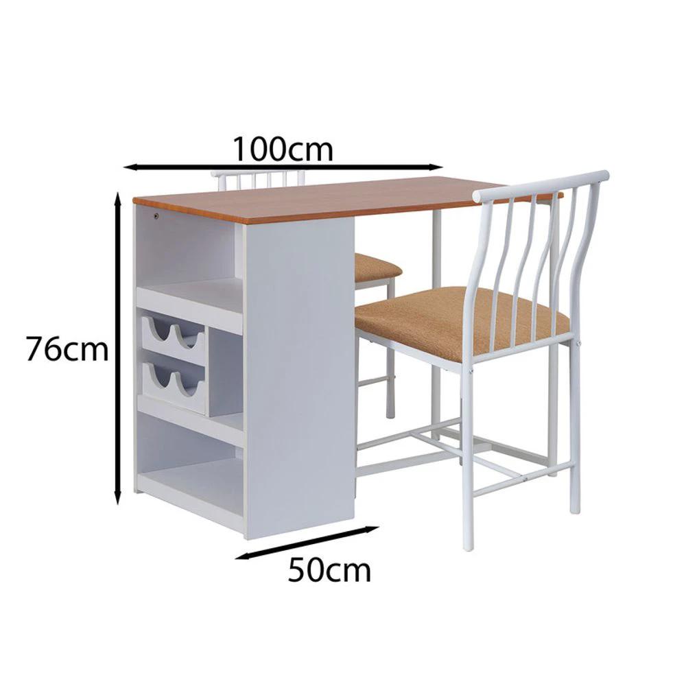 Greenhurst Compact Bistro Dining Set - White - Uncategorized Dining Set