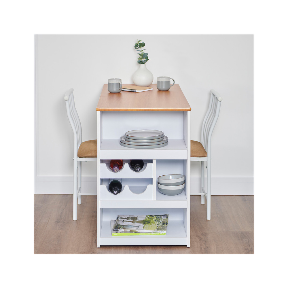 Greenhurst Compact Bistro Dining Set - White - Uncategorized Dining Set