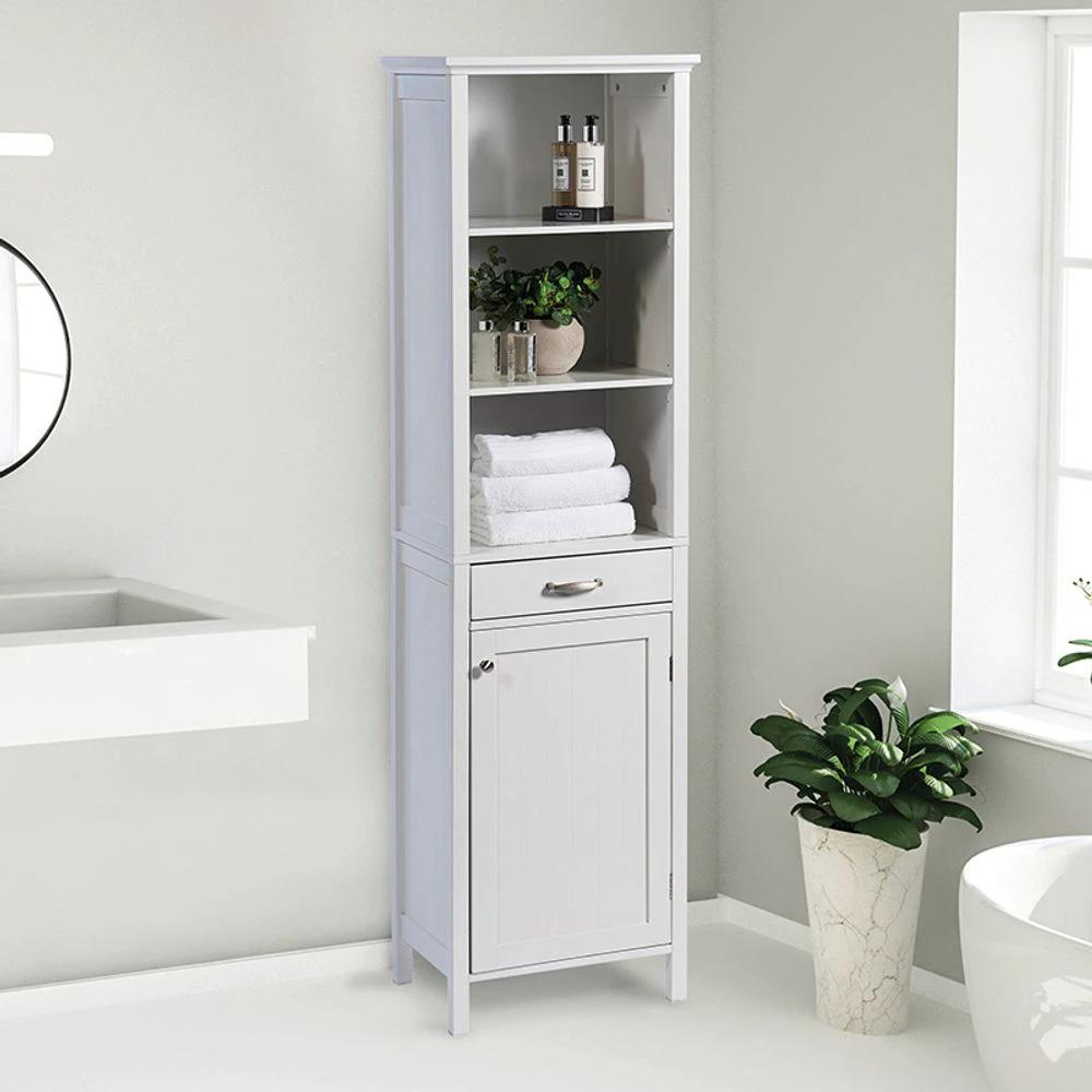 Greenhurst Tall Storage Cabinet - White - Uncategorized Display Cabinet