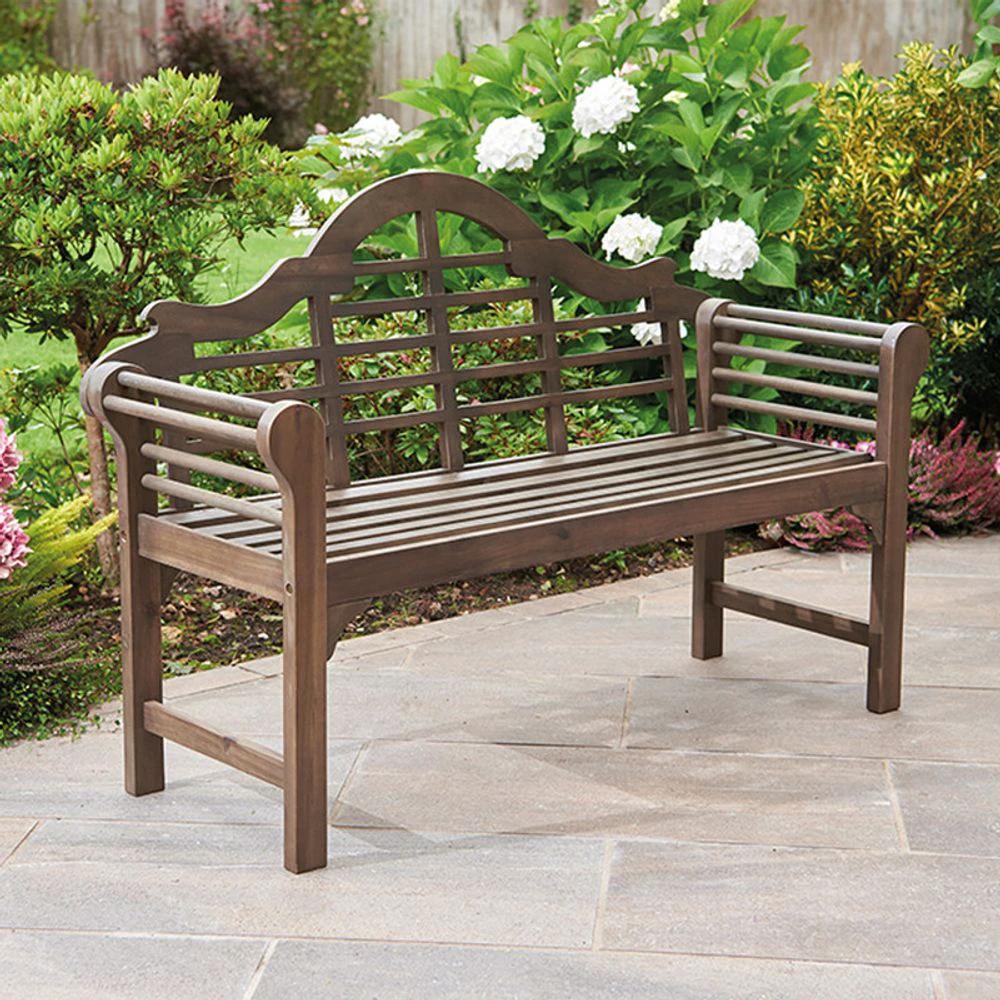 Lutyens Style Bench - Chestnut - Garden Chairs from Greenhurst