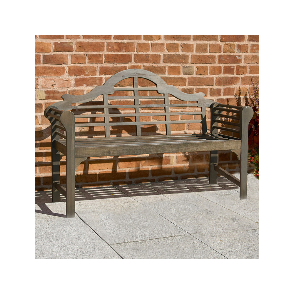 Lutyens Style Bench - Chestnut - Garden Chairs from Greenhurst