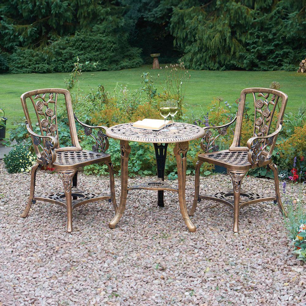 Greenhurst Rose Armchair Garden Patio Set - Bronze - Uncategorized Garden Set