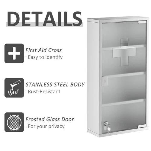 LED Illuminated Bathroom Infrared Sensor Mirror Dustproof 60x80x4CM HOMCOM by HOMCOM