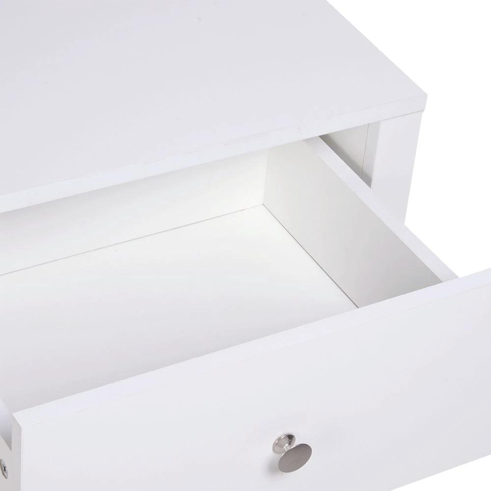 53Wx42.5Dx59H cm Bedside Table-White by HOMCOM