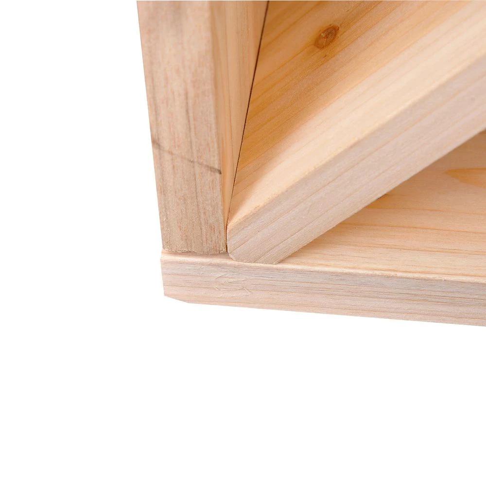 Natural Wine Rack 4 Sections Homcom by HOMCOM
