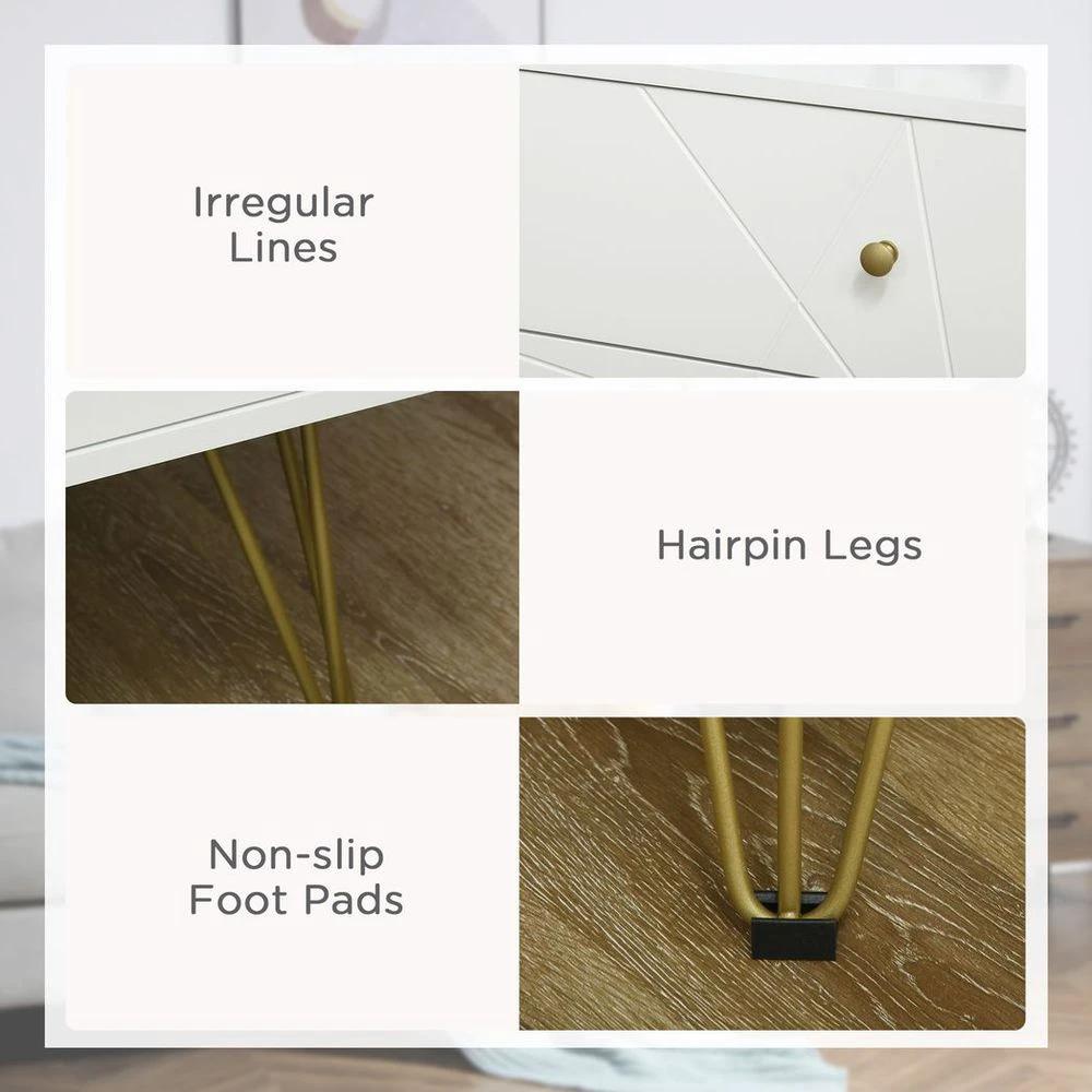 Chest of Drawers, 4 Drawers Dresser Storage Organiser for Bedroom by HOMCOM