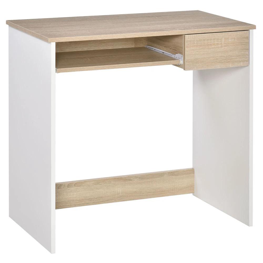 Compact Computer Table Oak by HOMCOM