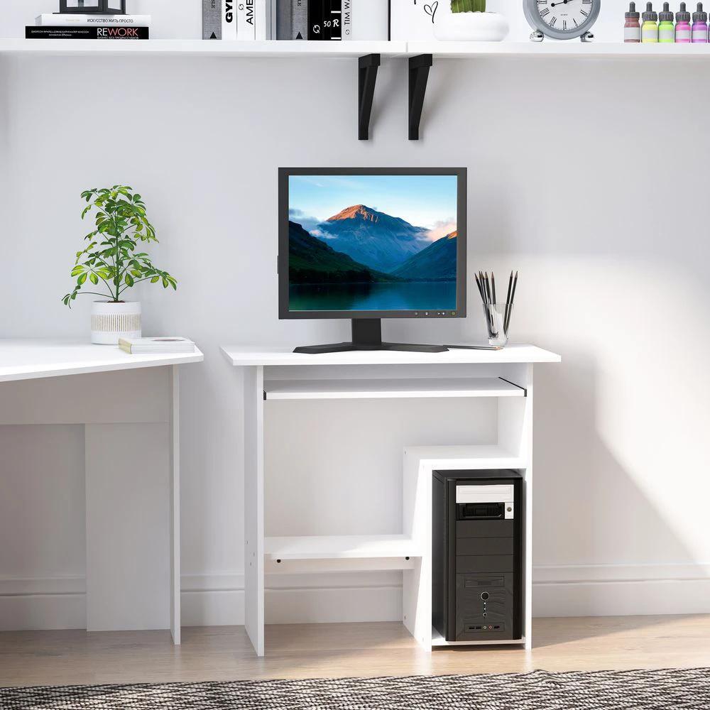 Computer Desk, 73.5H cm-White by HOMCOM