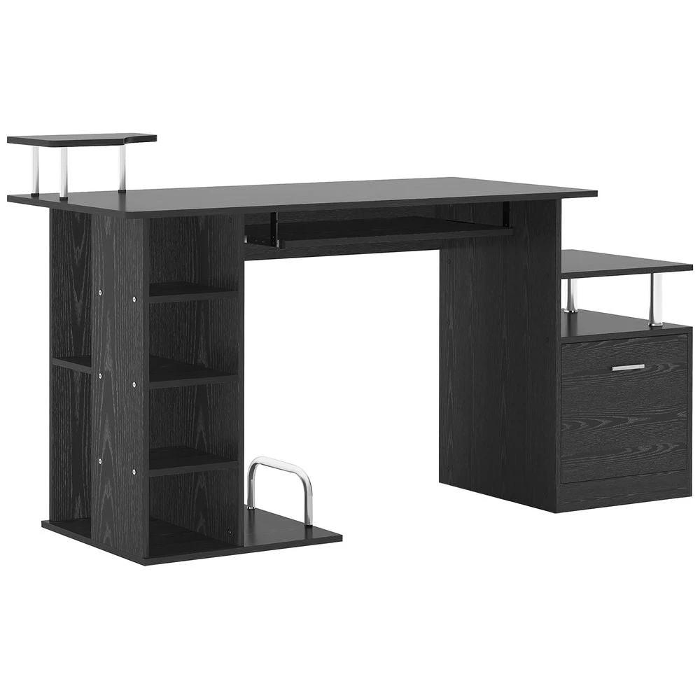 HOMCOM Wood Computer Desk Laptop Workstation Drawer Shelf for Home Office HOMCOM - Desks Desk