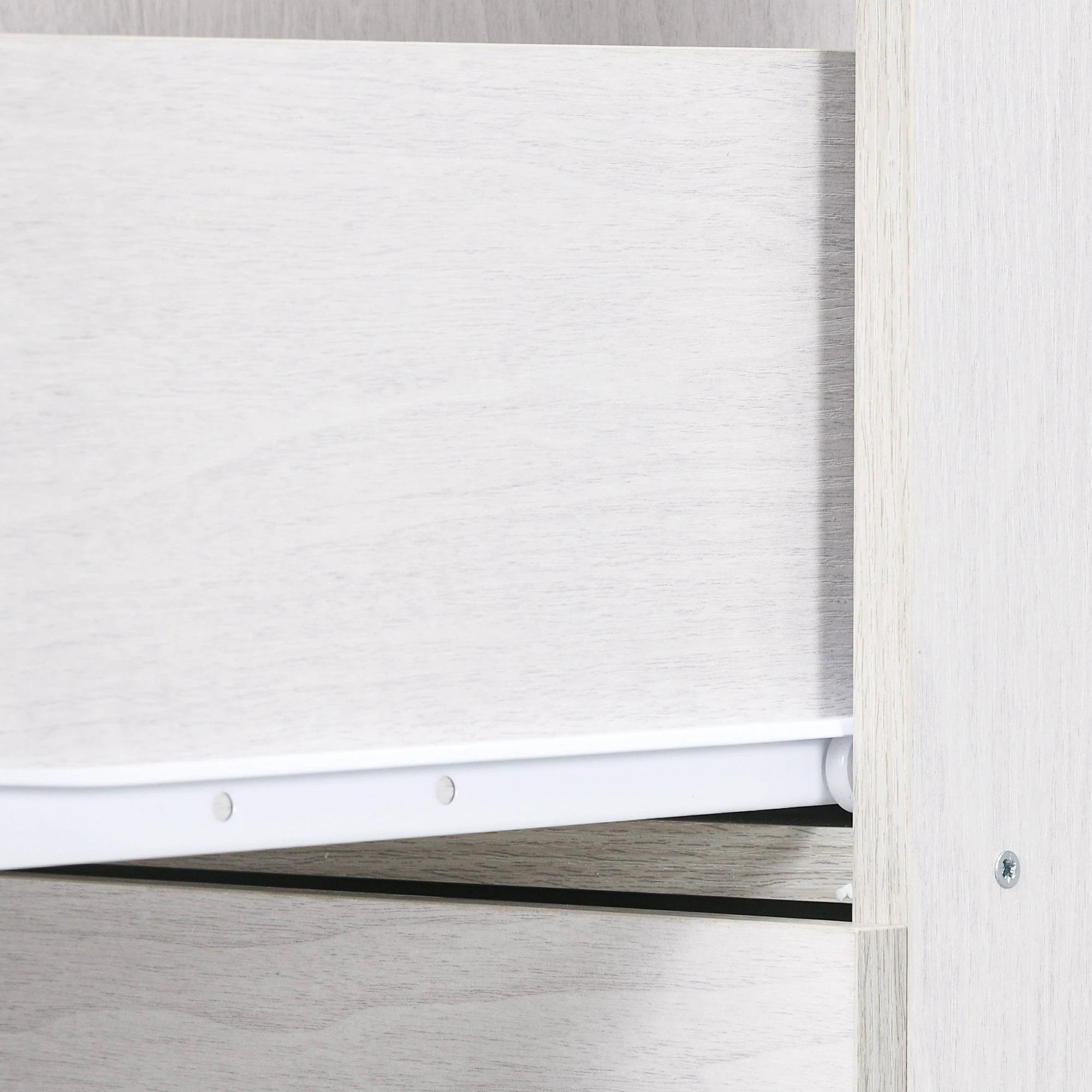 HOMCOM 4 Drawer File Cabinet Locking Filing Cabinet, Black Wood Effect by HOMCOM