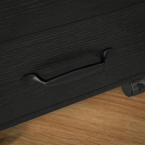 HOMCOM File Cabinet with 3 Drawers, Under Desk Mobile Filing Cabinet by HOMCOM
